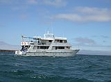 Galapagos 1-1-09 Eden It took just a few minutes to reach the Eden, our home for the next seven days. The Eden is a 24m, fully air-conditioned first class yacht offering 8 double cabins with private bathrooms and hot water showers. This yacht was built in 1996 and totally refurbished in August 2002.